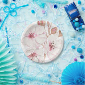 Hand Illustriert Gezeichnet Cherry Blossom Pappteller (Party)