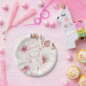 Hand Illustriert Gezeichnet Cherry Blossom Pappteller (Party)