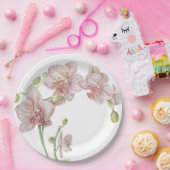 Hand Illustriert Orchid Pappteller (Party)