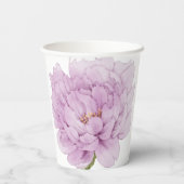 Hand-Illustriert-Peony-Blume Pappbecher (Rückseite)