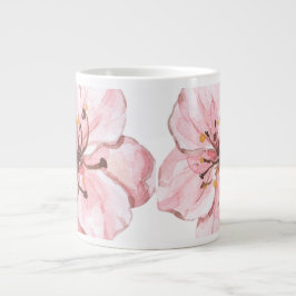 Hand Illustriert Pink Cherry Blossom Jumbo-Tasse