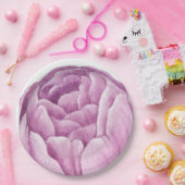 Hand Illustriert Pink Peony Pappteller (Party)