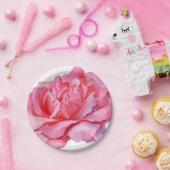 Hand Illustriert Pink Peony Pappteller (Party)