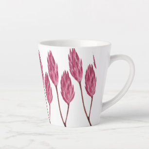 Hand illustriert Red Blume Milchtasse