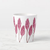 Hand illustriert Red Blume Milchtasse (Vorderseite)