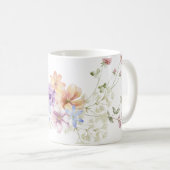 Hand Illustrierte Blumendrucke Kaffeetasse (VorderseiteRechts)