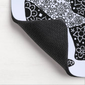 Hand Illustrierter Künstlerischer Panda-Bär Mousepad (Ecke)