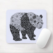 Hand Illustrierter Künstlerischer Panda-Bär Mousepad (Mit Mouse)
