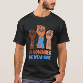 Hand im November tragen wir das Bewusstsein für Bl T-Shirt (Vorderseite)