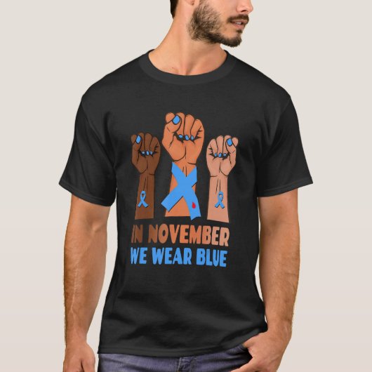 Hand im November tragen wir das Bewusstsein für Bl T-Shirt (Vorderseite)