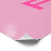 Hand im Oktober tragen wir Pink Rosie, den Nieter Poster (Ecke)