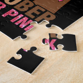 Hand Im Oktober tragen wir rosa Brustkrebs Puzzle (Seite)