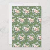 Hand in Hand Blumenkraut Vatertag Dankeskarte (Rückseite)