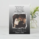 Hand in Hand, Heart to Heart | Photo Wedding Einladung (Stehend Vorderseite)