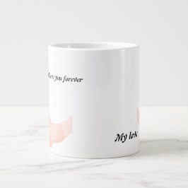 Hand in Hand Liebe Kunst - Kindergarten Jumbo-Tasse