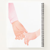Hand in Hand Liebe Kunst - Kindergarten Notizblock (Rückseite)