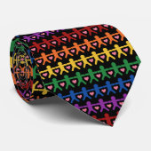 Hand in Hand mit Liebe-Muster-Kunst Krawatte (Gerollt)
