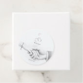 Hand in Hand Romantischer Minimalist Geschenkanhänger (Beispiel)