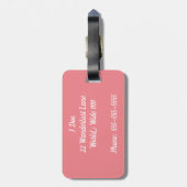 Hand in Hand Wir sehen den Welt-Gepäckanhänger Gepäckanhänger (Rückseite vertikal)