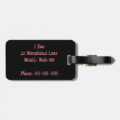 Hand in Hand Wir sehen den Welt-Gepäckanhänger Gepäckanhänger (Rückseite horizontal)