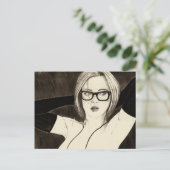 Hand in Handschuh Postkarte (Stehend Vorderseite)