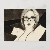 Hand in Handschuh Postkarte (Vorderseite)