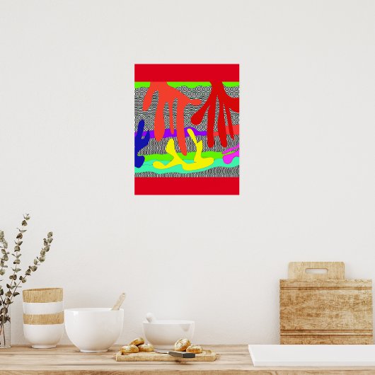 Hand Jive Poster Print (Küche)