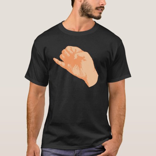 Hand kleiner Finger little finger pinkie pinky T-Shirt (Vorderseite)