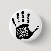 Hand Kony 2012 Endjosephs Kony Button (Vorderseite)