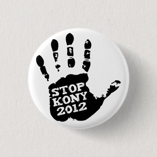 Hand Kony 2012 Endjosephs Kony Button (Vorderseite)