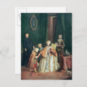 Hand küssen postkarte (Vorne/Hinten)