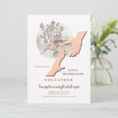 Hand leihen einladung (Stehend Vorderseite)