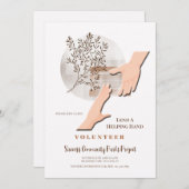 Hand leihen einladung (Vorne/Hinten)