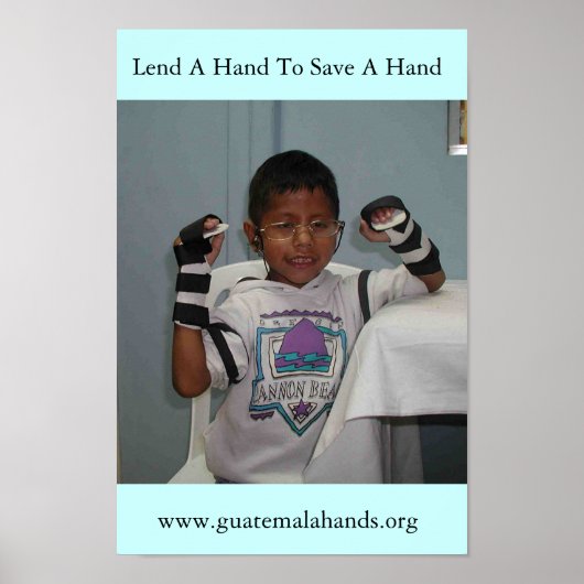 Hand leihen, um eine Hand Retten Poster (Vorne)