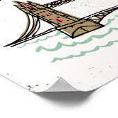 Hand Letted London Bridge Poster (Ecke)