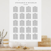 Hand Letter Chic Hochzeitstabelle Poster (Küche)