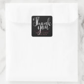 Hand Letter Script Wedding Dankeschön Sticker (Tasche)