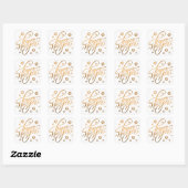HAND-LETTERED GLÜCKLICH NEUJAHR GREETING | STICKER (Blatt)