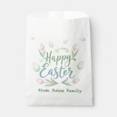 Hand-Lettered Happy Easter Watercolor Geschenktütchen (Vorderseite)