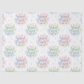 Hand-Lettered Happy Easter Watercolor Seidenpapier (Vorderseite)