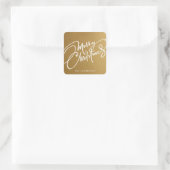 HAND-LETTERED MERRY CHRISTMAS | HOLIDAY STICKER (Tasche)
