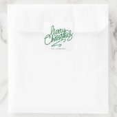HAND-LETTERED MERRY CHRISTMAS | HOLIDAY STICKER (Tasche)