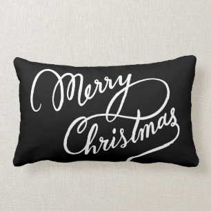 HAND-LETTERED MERRY CHRISTMAS   PILLOW LENDENKISSEN