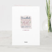 Hand Lettered Sentimental Quote Grandparent's Day Karte (Rückseite)