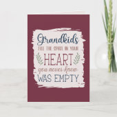 Hand Lettered Sentimental Quote Grandparent's Day Karte (Vorderseite)