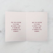 Hand Lettered Sentimental Quote Grandparent's Day Karte (Innenseite)