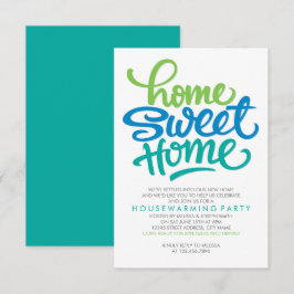 HAND LETTERED ZUHAUSE SWEET ZUHAUSE | HAUSHALTSBEW EINLADUNG