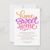 HAND LETTERED ZUHAUSE SWEET ZUHAUSE | HAUSHALTSBEW EINLADUNG (Vorderseite)