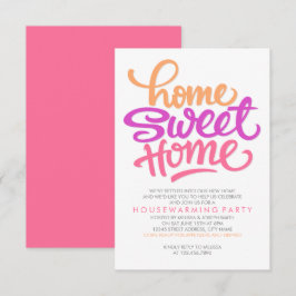 HAND LETTERED ZUHAUSE SWEET ZUHAUSE | HAUSHALTSBEW EINLADUNG