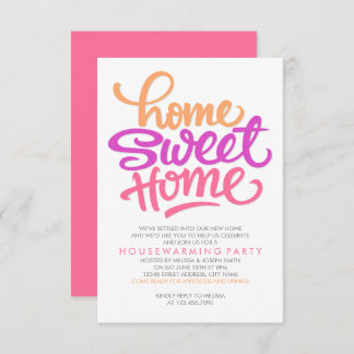 HAND LETTERED ZUHAUSE SWEET ZUHAUSE | HAUSHALTSBEW EINLADUNG